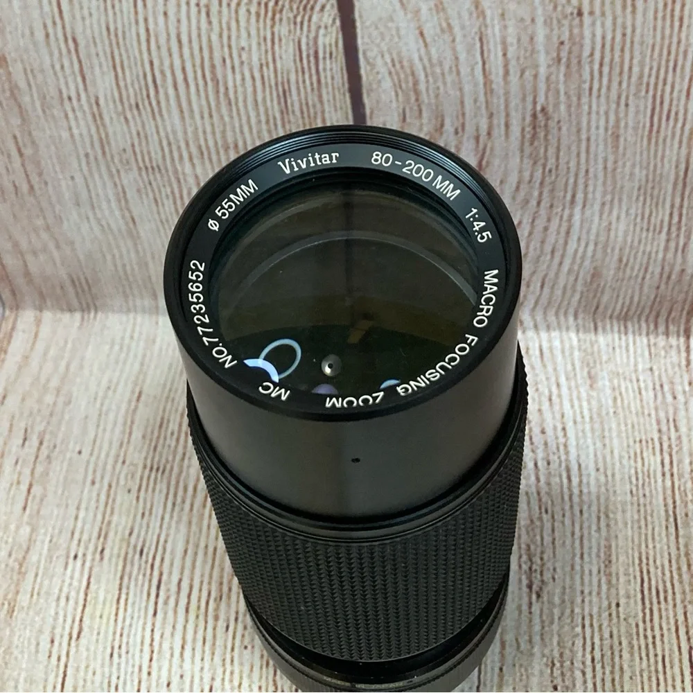 Vivitar 55mm Macro Focusing Zoom 80-200mm 1:4.5 NO 77235852 Vintage